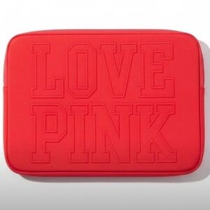 PINK by Victoria's Secret Embossed “Love Pink” Logo Padded Laptop Sleeve